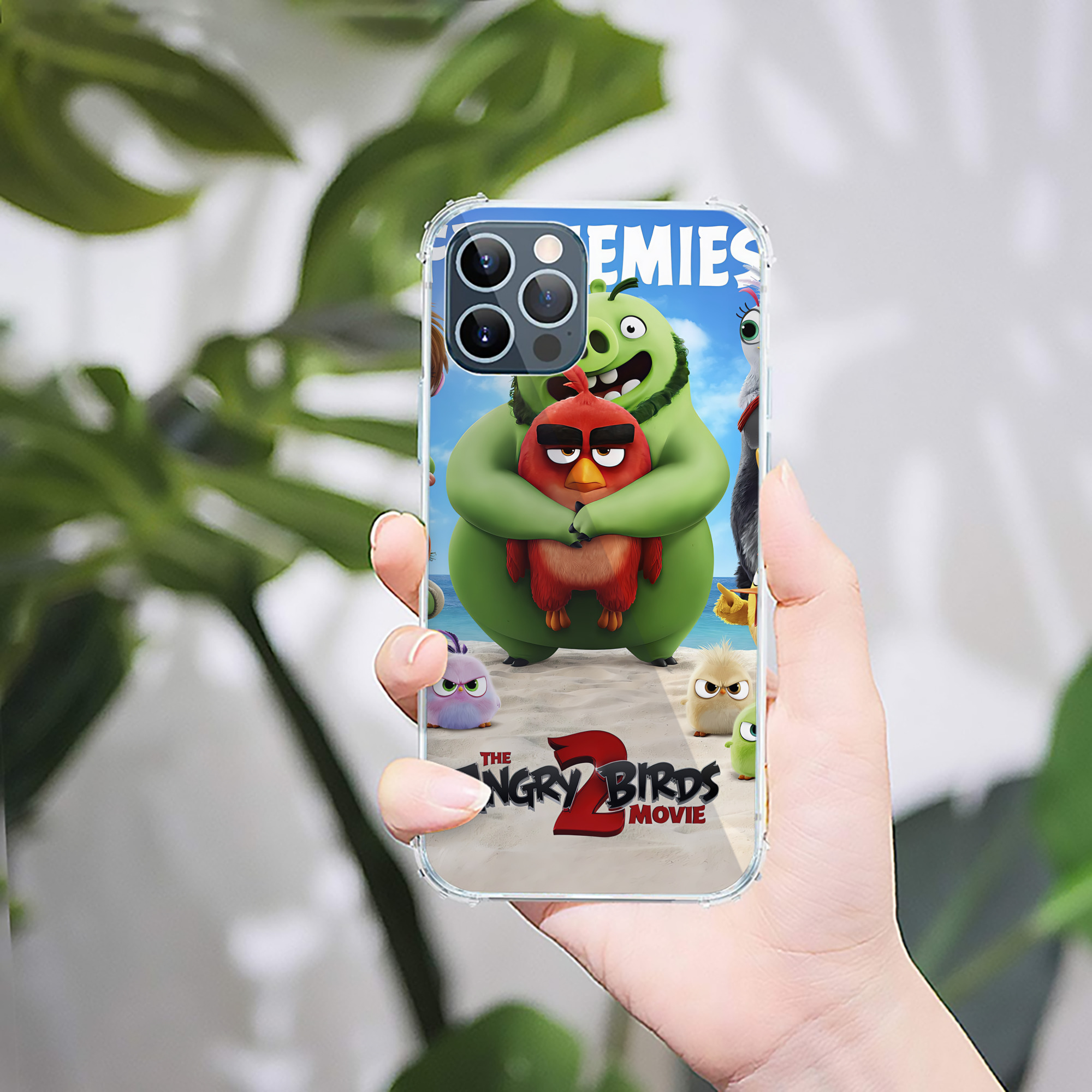 （画像用） Angry Birds アングリーバード 【iPhone 12シリーズ対応】透明スマホケース（クリアソフトケース）